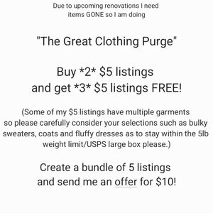 The Great Clothing Purge